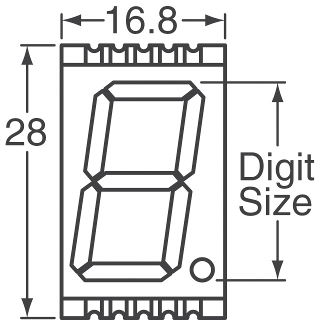 ACSA08-51SURKWA Kingbright  Display Modules - LED Character and Numeric